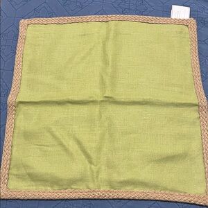 Pottery Barn jute braid pillow cover (1/2)